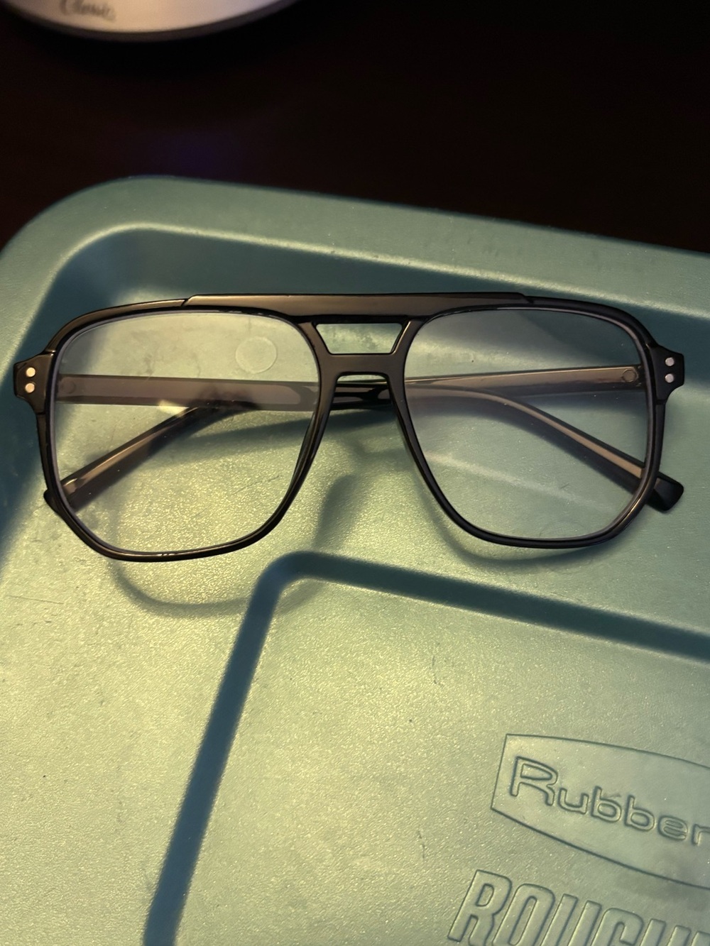 Black Aviator Blue Light Glasses